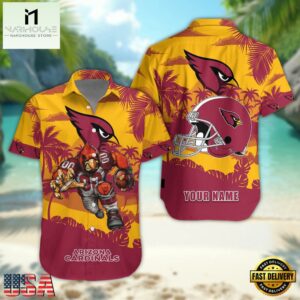 NFL Arizona Cardinals Football Mascot Summer Hawaiian Shirt