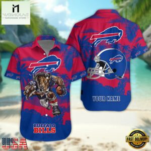 NFL Buffalo Bills Football Mascot Summer Hawaiian Shirt