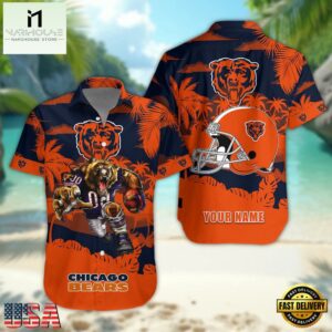 NFL Chicago Bears Football Mascot Summer Hawaiian Shirt
