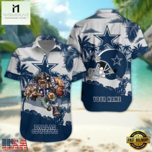 NFL Dallas Cowboys Football Mascot Summer Hawaiian Shirt