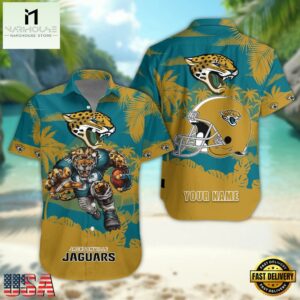 NFL Jacksonville Jaguars Football Mascot Summer Hawaiian Shirt