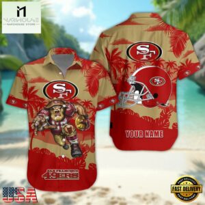 NFL San Francisco 49ers Football Mascot Summer Hawaiian Shirt