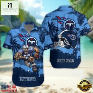 NFL Tennessee Titans Football Mascot Summer Hawaiian Shirt