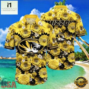 Missouri Tigers Flower NCAA Hawaiian Shirt Outfit 3D Shirt, Missouri Tigers Gifts