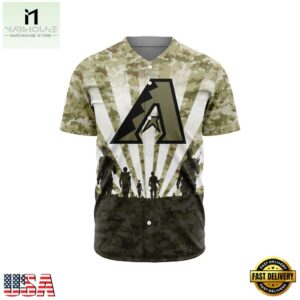 MLB Arizona Diamondbacks Special Honor Veterans Design Baseball Jersey