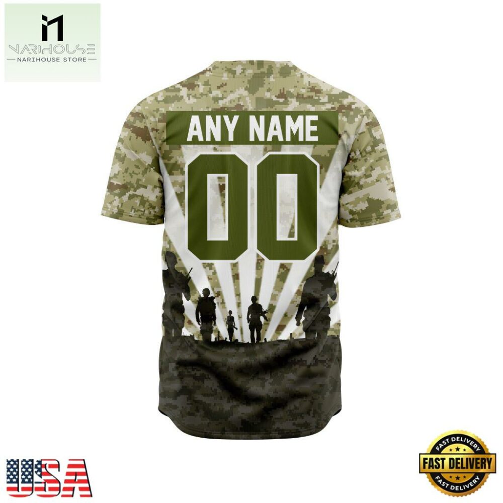 MLB Baltimore Orioles Special Honor Veterans Design Baseball Jersey