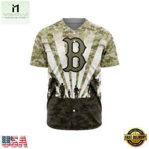 MLB Boston Red Sox Special Honor Veterans Design Baseball Jersey