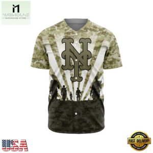 MLB New York Mets Special Honor Veterans Design Baseball Jersey