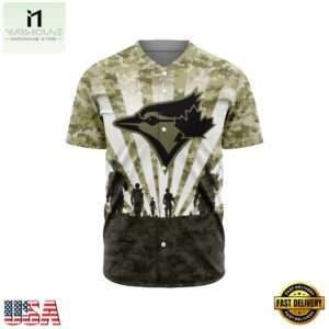 MLB Toronto Blue Jays Special Honor Veterans Design Baseball Jersey