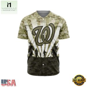 MLB Washington Nationals Special Honor Veterans Design Baseball Jersey