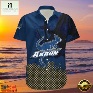NCAA Akron Zips Hawaiian Shirt For Men Women