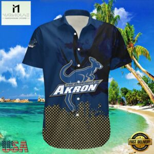 NCAA Akron Zips Hawaiian Shirt For Men Women