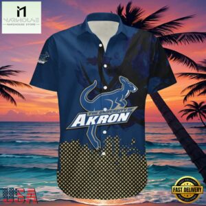 NCAA Akron Zips Hawaiian Shirt For Men Women