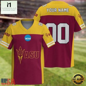 NCAA Arizona State Sun Devils Sport Team New Season Personalized Football Jersey