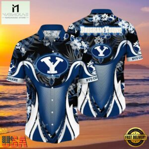 NCAA Byu Cougars Flower Hawaiian Shirt 3D Shirt, Byu Cougars Holiday Gifts