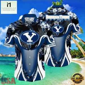 NCAA Byu Cougars Flower Hawaiian Shirt 3D Shirt, Byu Cougars Holiday Gifts