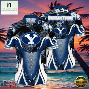 NCAA Byu Cougars Flower Hawaiian Shirt 3D Shirt, Byu Cougars Holiday Gifts