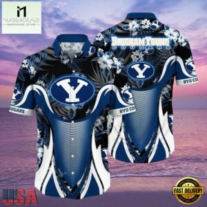 NCAA Byu Cougars Flower Hawaiian Shirt 3D Shirt, Byu Cougars Holiday Gifts