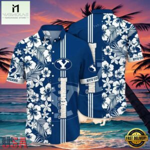 NCAA Byu Cougars Flower Hawaiian Shirt Outfit 3D Shirt, Unique Byu Cougars Gifts