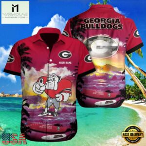 NCAA Custom Georgia Bulldogs Style Hot Trending Summer Aloha Hawaiian Shirt.jpg