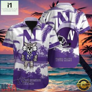 NCAA Custom Northwestern Wildcats Style Hot Trending Summer Aloha Hawaiian Shirt For Men And Women.jpg