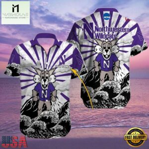 NCAA Custom Northwestern Wildcats Style Hot Trending Summer Aloha Hawaiian Shirt Man.jpg