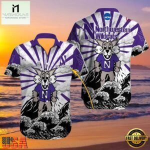 NCAA Custom Northwestern Wildcats Style Hot Trending Summer Aloha Hawaiian Shirt Man.jpg