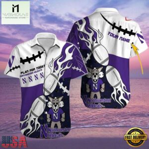 NCAA Custom Northwestern Wildcats Style Hot Trending Summer Aloha Hawaiian Shirt.jpg