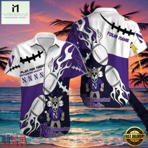 NCAA Custom Northwestern Wildcats Style Hot Trending Summer Aloha Hawaiian Shirt.jpg