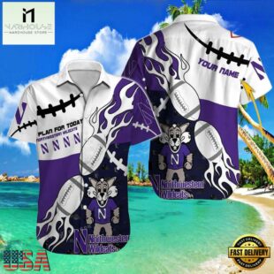 NCAA Custom Northwestern Wildcats Style Hot Trending Summer Aloha Hawaiian Shirt.jpg