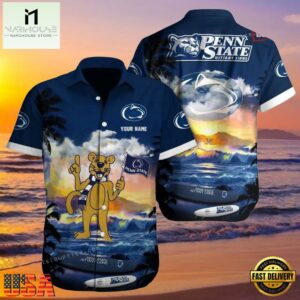 NCAA Custom Penn State Nittany Lions Style Hot Trending Summer Aloha Hawaiian Shirt Outfit.jpg