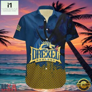 NCAA Drexel Dragons Hawaiian Shirt For Men Women , NCAA Aloha Shirts 7 NCAA Drexel Dragons Hawaiian Shirt For Men Women