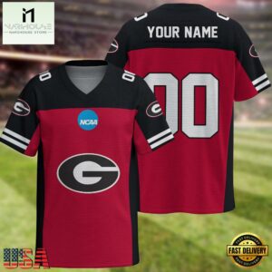NCAA Georgia Bulldogs Sport Team New Season Personalized Football Jersey