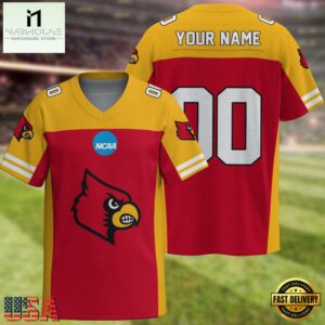 NCAA Louisville Cardinals Sport Team New Season Personalized Football Jersey