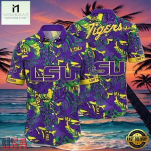 NCAA Lsu Tigers Flower Hawaiian Shirt Outfit 3D Shirt, Lsu Tigers Football Gifts For Him