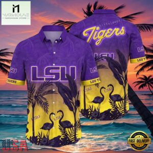 NCAA Lsu Tigers Flower Hawaiian Shirt Outfit 3D Shirt, Lsu Tigers Football Gifts For Men