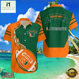 NCAA Miami Hurricanes Hawaiian Shirt All Over Print