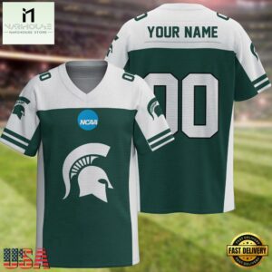 NCAA Michigan State Spartans Sport Team New Season Personalized Football Jersey