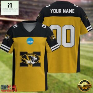 NCAA Missouri Tigers Sport Team New Season Personalized Football Jersey