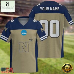 NCAA Navy Midshipmen Sport Team New Season Personalized Football Jersey