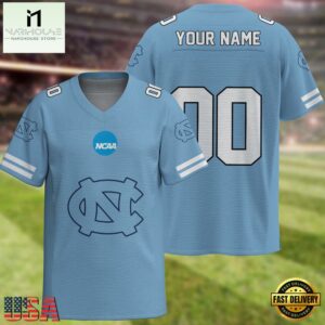 NCAA North Carolina Tar Heels Sport Team New Season Personalized Football Jersey