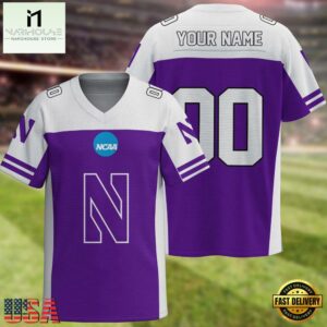 NCAA Northwestern Wildcats Sport Team New Season Personalized Football Jersey