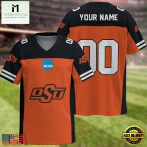 NCAA Oklahoma State Cowboys Sport Team New Season Personalized Football Jersey