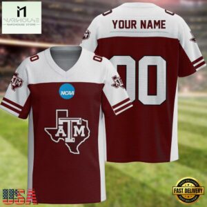 NCAA Texas A&M Aggies Sport Team New Season Personalized Football Jersey