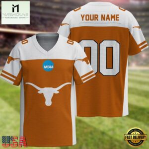 NCAA Texas Longhorns Sport Team New Season Personalized Football Jersey