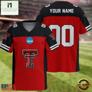 NCAA Texas Tech Red Raiders Sport Team New Season Personalized Football Jersey