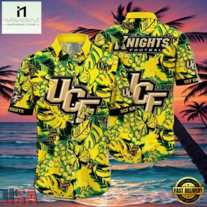 NCAA Ucf Knights Flower Hawaiian Shirt 3D Shirt, Ucf Knights Father's Day Gifts