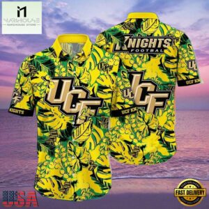 NCAA Ucf Knights Flower Hawaiian Shirt 3D Shirt, Ucf Knights Father's Day Gifts