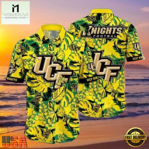 NCAA Ucf Knights Flower Hawaiian Shirt 3D Shirt, Ucf Knights Father's Day Gifts