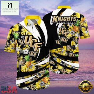 NCAA Ucf Knights Flower Hawaiian Shirt 3D Shirt, Ucf Knights Gifts For Her